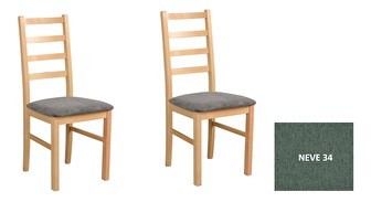 Jídelní židle (2 ks) Nova (dub sonoma + neve 34) *výprodej