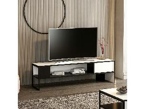  TV stolek/skříňka Bumemu 2 (bílá + černá)
