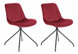 Set 2 ks jídelních židlí Navza (červená)