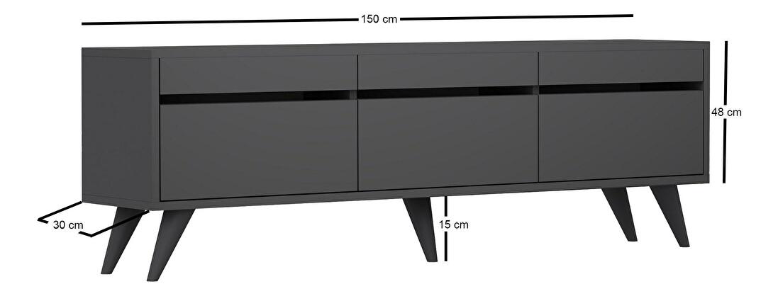  TV stolek/skříňka Siluke (antracit)