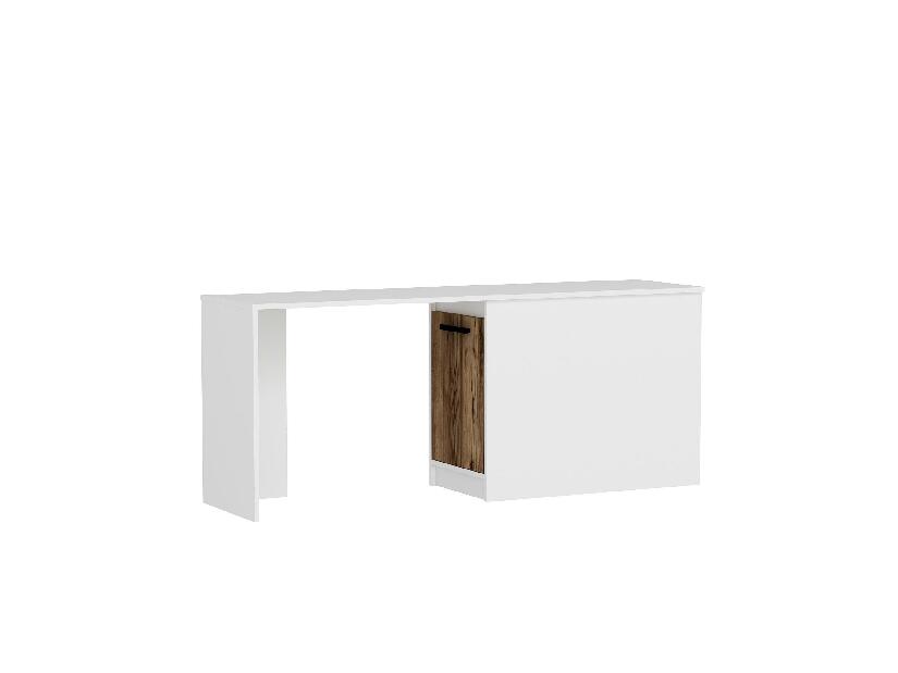  PC stolek Levipo 3 (ořech světlý + bílá)