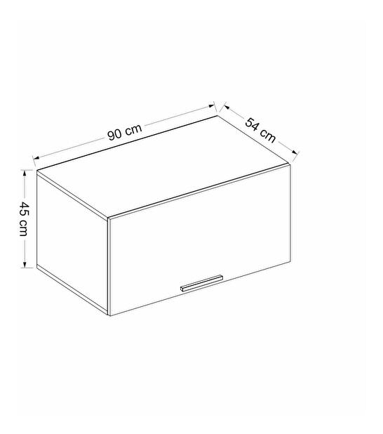  Závěsná skříňka Bubose 4 (beton)
