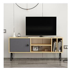  TV stolek/skříňka Simima 4 (dub + antracit)