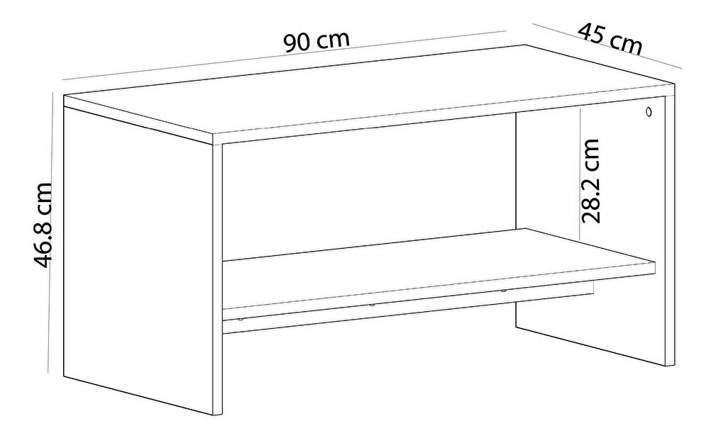  Konferenční stolek Tamona (bílá)