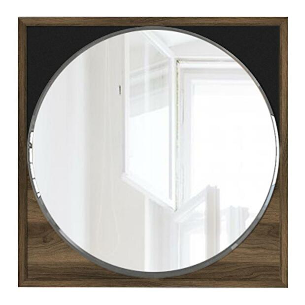  Dekorativní zrcadlo Dabuso (ořech + černá)