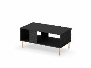 Konferenční stolek Balle (černá + zlatá)