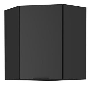 Horní rohová kuchyňská skříňka Sobera 60x60 GN 72 1F (černá)