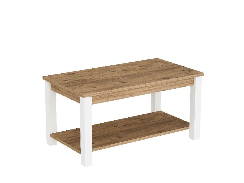 Konferenční stolek Milasi 1 (bílá + borovice atlantická)
