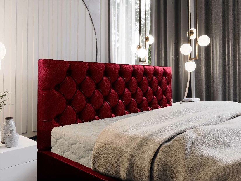 Manželská postel 180 cm Danita (tmavě šedá) (s roštem a úložným prostorem)
