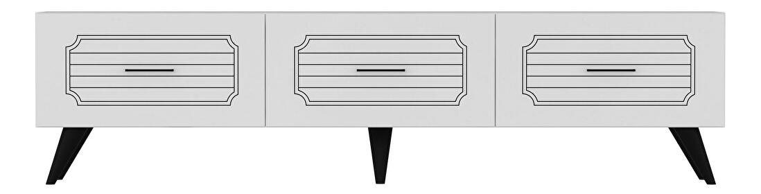  TV stolek/skříňka Lisapu (bílá)
