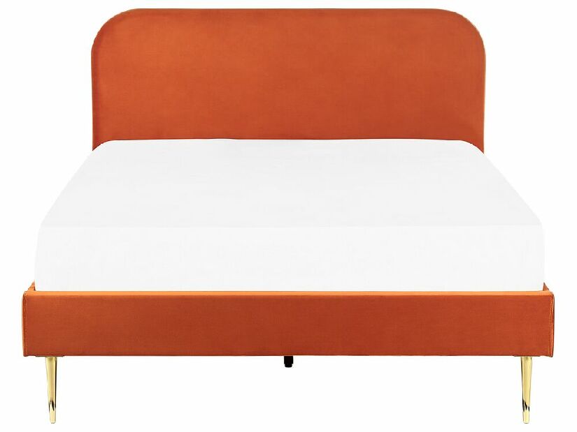 Manželská postel 140 cm Faris (oranžová) (s roštem)