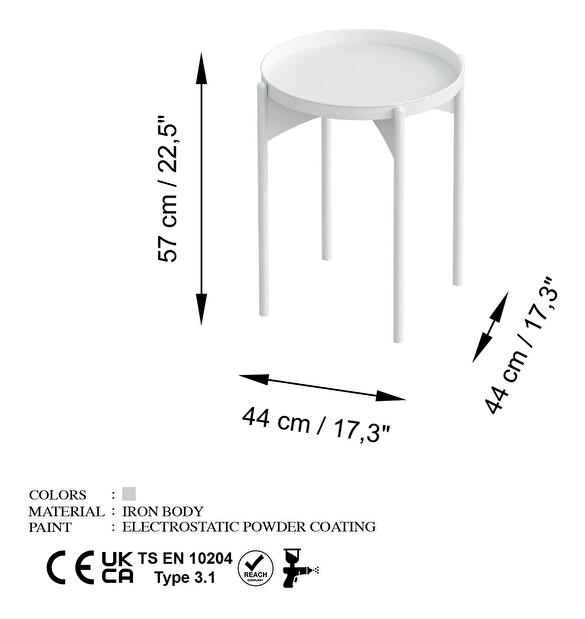  Konferenční stolek Museli 5 (bílá)