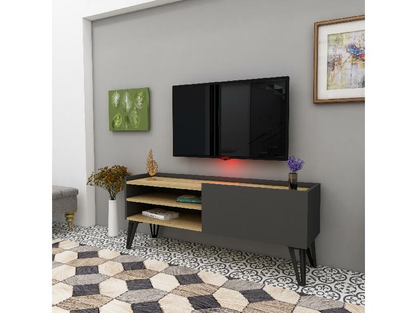  TV stolek/skříňka Mituni (dub + antracit)