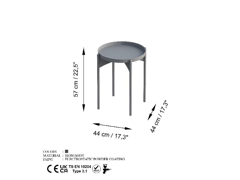  Konferenční stolek Museli 5 (šedá)