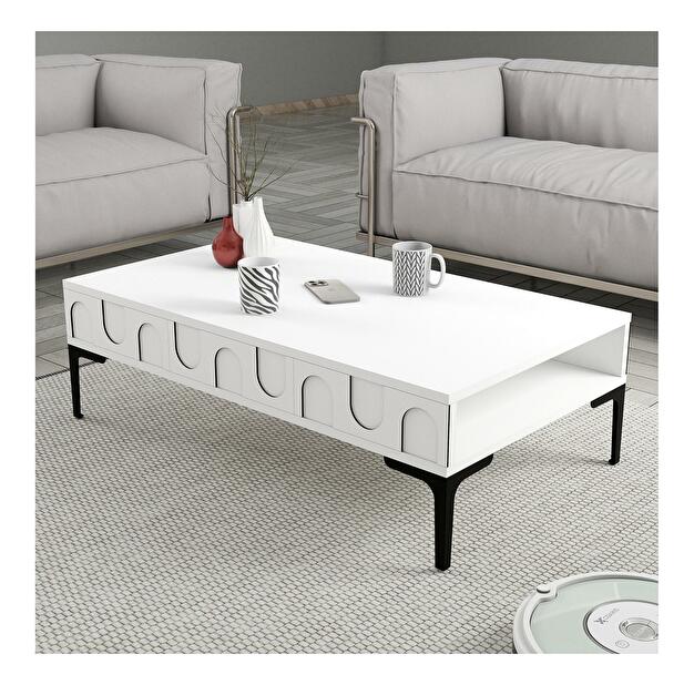  Konferenční stolek Bipemu 1 (bílá + černá)