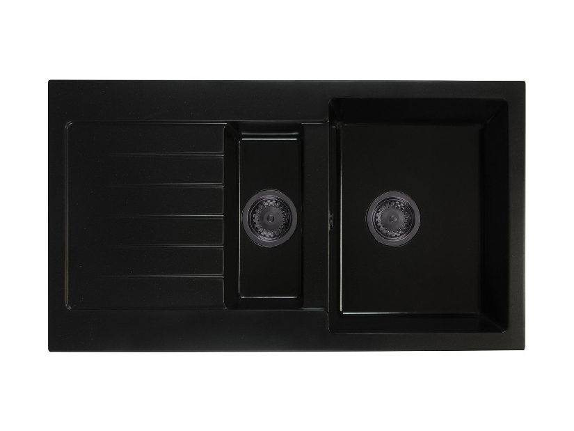 Kuchyňský dřez Altava (černá) (s 1 otvorem pro baterii) (L)