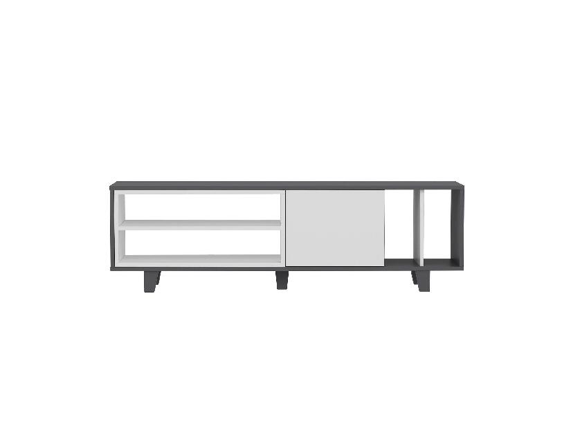  TV stolek/skříňka Losisa (bílá + antracit)