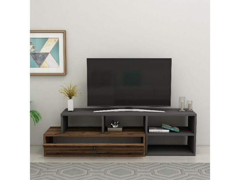 TV stolek/skříňka Nululo (ořech světlý + antracit)