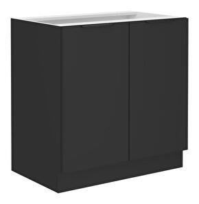 Dolní kuchyňská skříňka Sobera 80 D 2F BB (černá)
