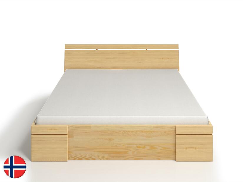Jednolůžková postel 120 cm Naturlig Bavergen Maxi DR (borovice) (s roštem a úl. prostorem)