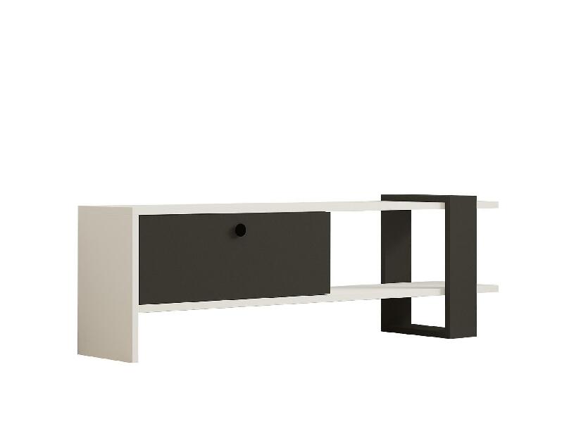 TV stolek/skříňka Balodu 1 (antracit + bílá)