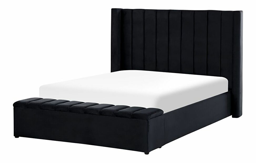Manželská postel 140 cm Noya (černá)