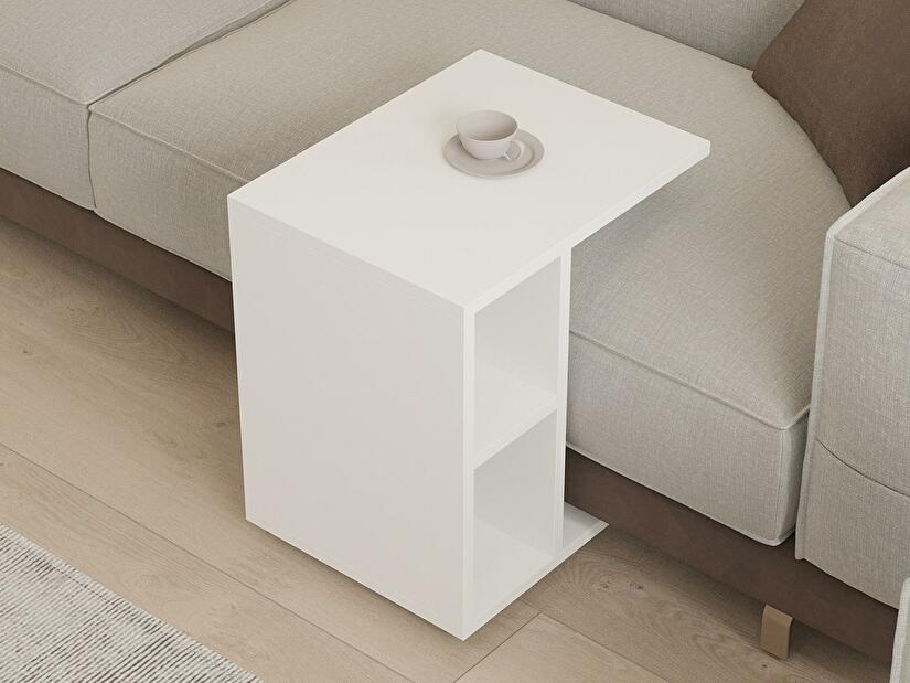 Příruční stolek Punama (bílá)