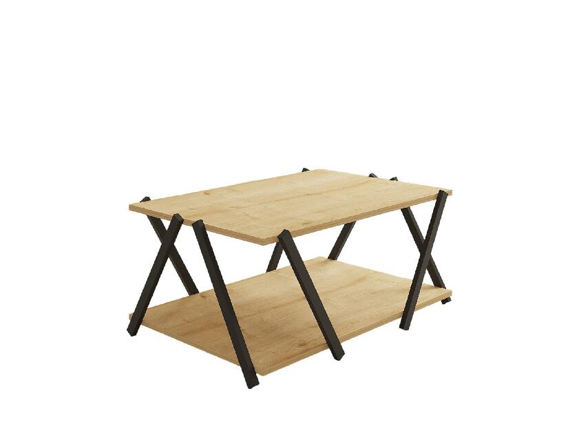  Konferenční stolek Lesake 1 (antracit + dub safírový)