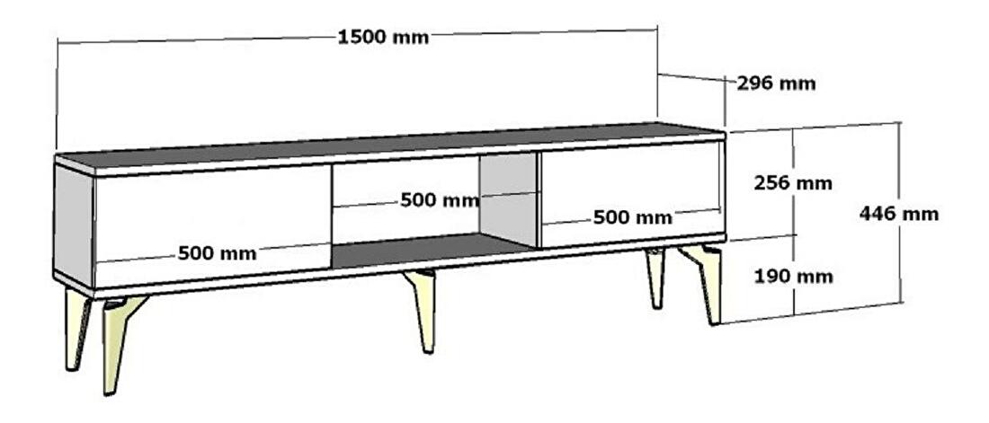  TV stolek/skříňka s krbem Sulotu 2 (bílá + antracit)