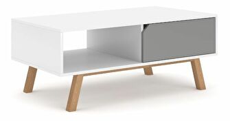 Konfereční stolek Tanuko (bílá + šedá)