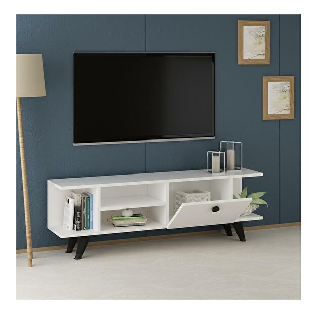  TV stolek/skříňka Napiku (bílá)