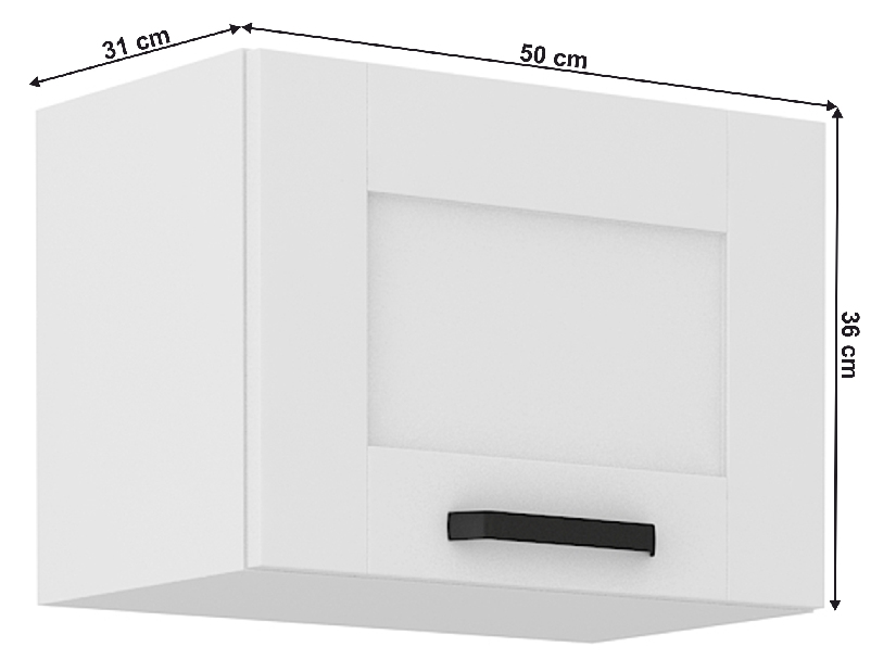 Horní skříňka Lesana 1 (bílá) 50 GU-36 1F 