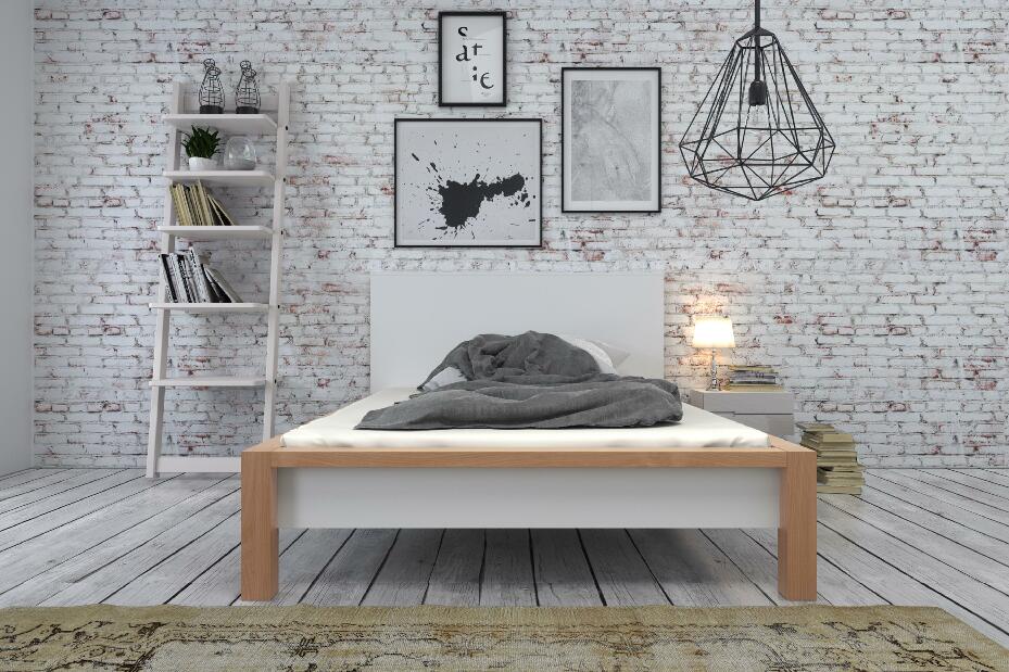 Jednolůžková postel 120 cm Naturlig Lavikker (s roštem)