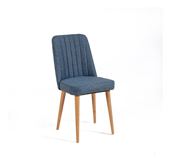  Jídelní židle Nidupo 4 (borovice atlantická + tmavě modrá)