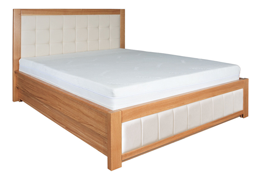 Manželská postel 140 cm LK 214 (dub) (masiv)