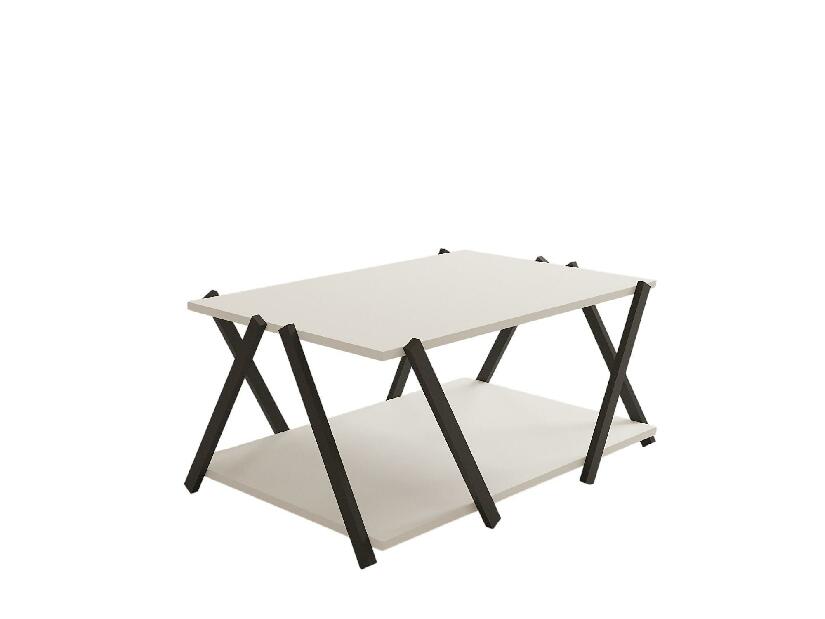  Konferenční stolek Lesake 1 (antracit + bílá)