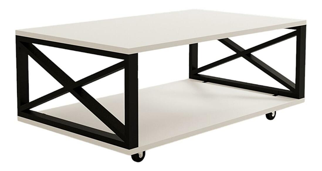  Konferenční stolek Tidito (bílá + černá)