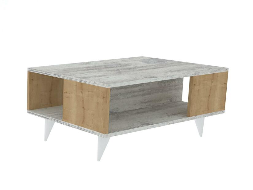  Konferenční stolek Suselo 1 (bílá + dub safírový)