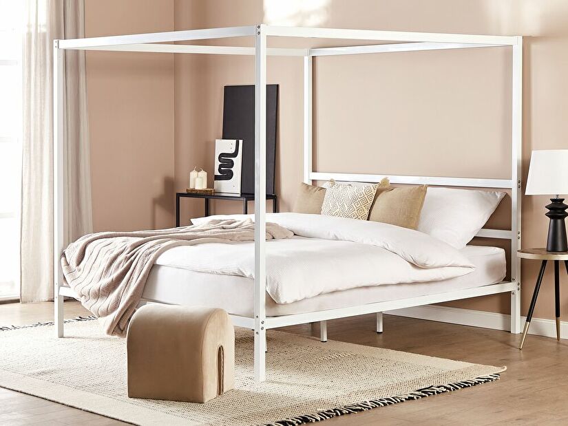 Manželská postel 180 cm Lesta (bílá)