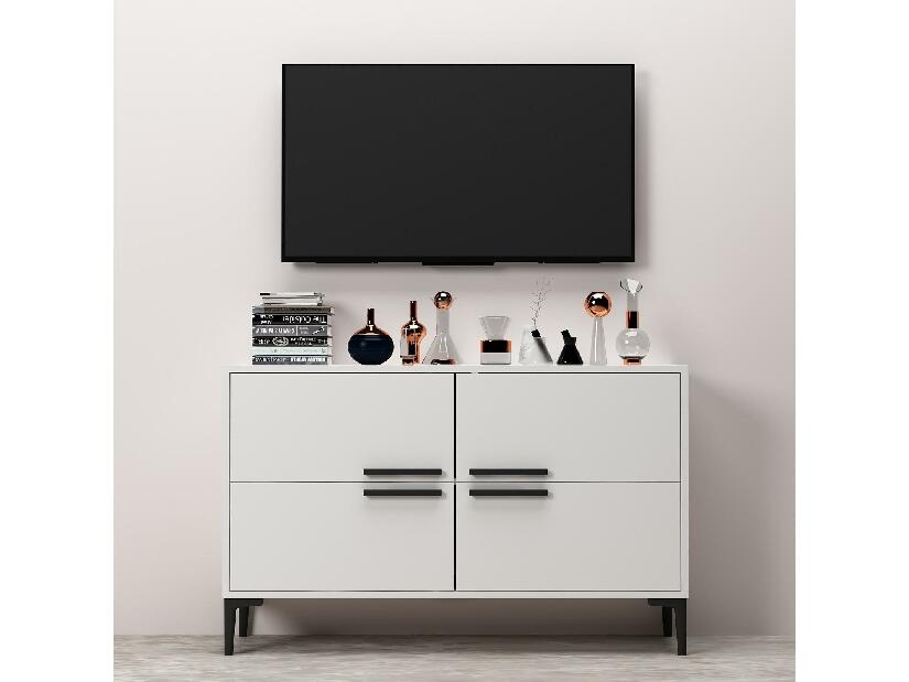TV stolek/skříňka Kipobu (bílá)