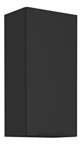 Horní kuchyňská skříňka Sobera 45 G 90 1F (černá)