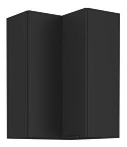 Horní rohová kuchyňská skříňka Sobera 60x60 GN 90 2F (černá)