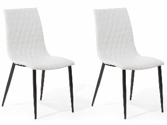 Set 2 ks. jídelních židlí Montego (bílá + černá)