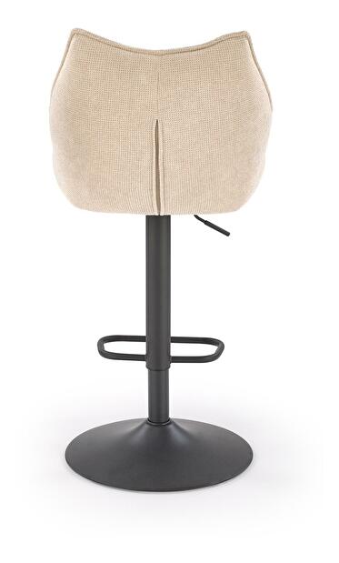 Barová židle Halmark (černá + béžová)