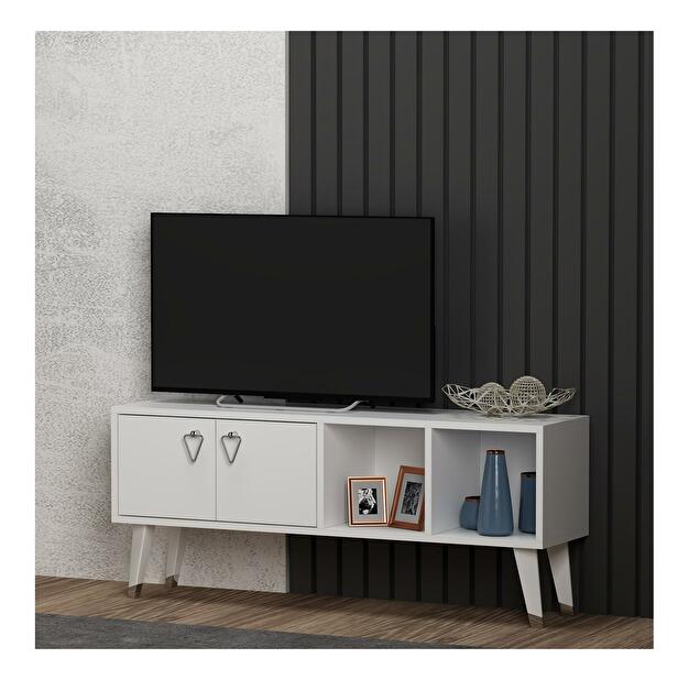  TV stolek/skříňka Bikune (bílá)