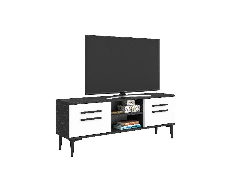  TV stolek/skříňka Vapove (černá + bílá)