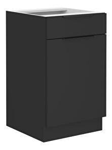 Dolní kuchyňská skříňka Sobera 50 D 1F 1S BB (černá)