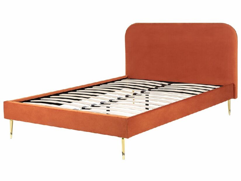 Manželská postel 140 cm Faris (oranžová) (s roštem)