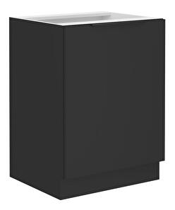 Dolní kuchyňská skříňka Sobera 60 D 1F BB (černá)