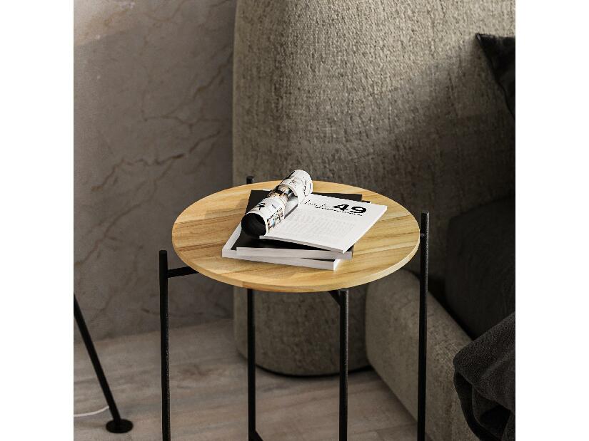  Konferenční stolek Museli 6 (černá + přírodní)
